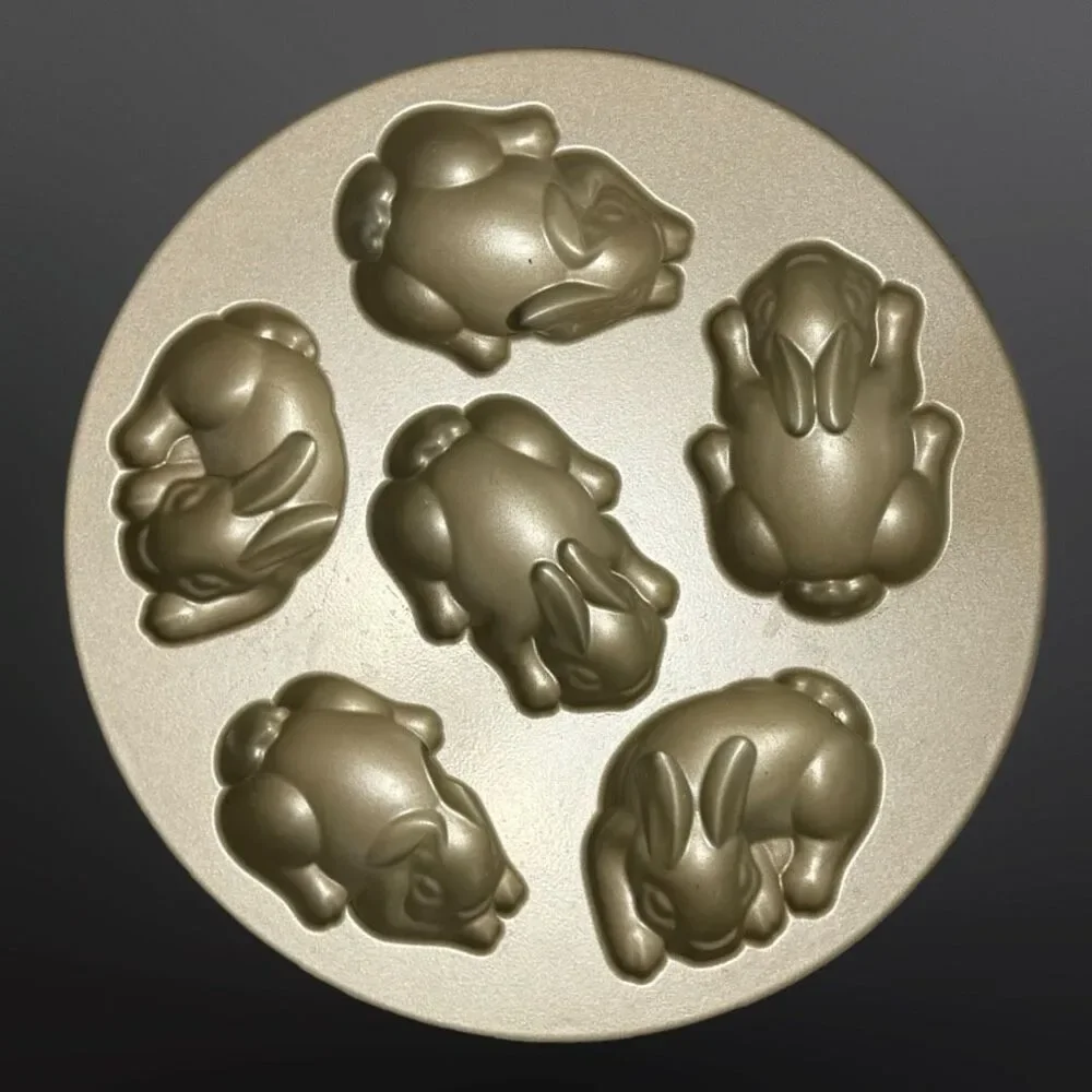 Nordicware Gold Baby Bunny Cake Pan Cakelets